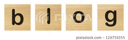 blog word with wood blocks blog word with wood blocks 128759355