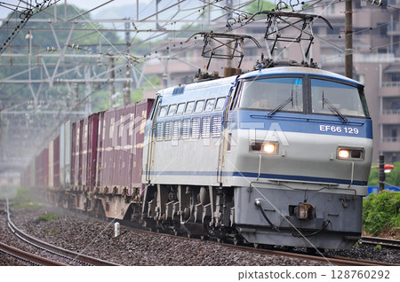 東海道幹線真鶴 JR 貨運 EF66-129(吹田) 東海道幹線真鶴 JR 貨運 EF66-129(吹田) 128760292