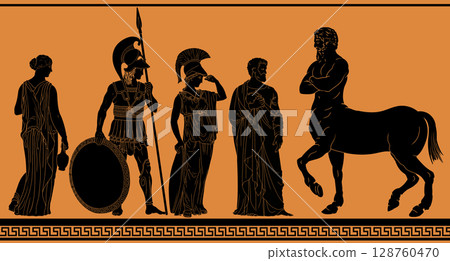 Vector Greek People Vector Greek People 128760470