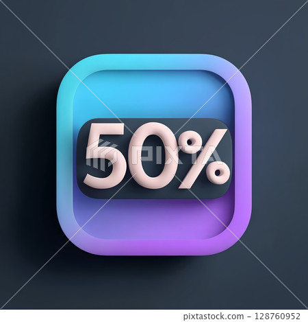 Colorful number letters in bright light 128760952