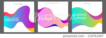 Colorful gradient. The banner template. A decorative element for decoration and creativity 128761007
