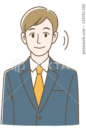 Businessmen having a pleasant conversation 128761108
