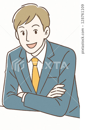 Businessmen having a pleasant conversation Businessmen having a pleasant conversation 128761109