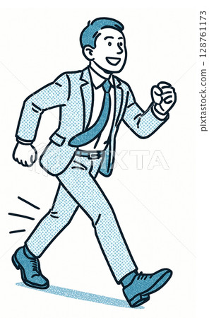 戶外散步的商人 戶外散步的商人 128761173