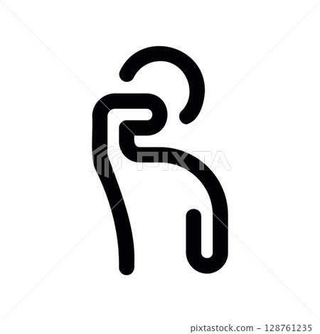 Icon of a Person Covering Their Mouth to Prevent Spreading Germs 128761235