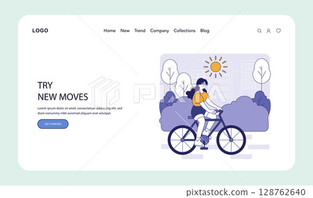 Hybrid work environment promotes active lifestyles through outdoor activities. The illustration captures the essence of balance between work and leisure, encouraging movement and wellness. Vector Hybrid work environment promotes active lifestyles through outdoor activities. The illustration captures the essence of balance between work and leisure, encouraging movement and wellness. Vector 128762640