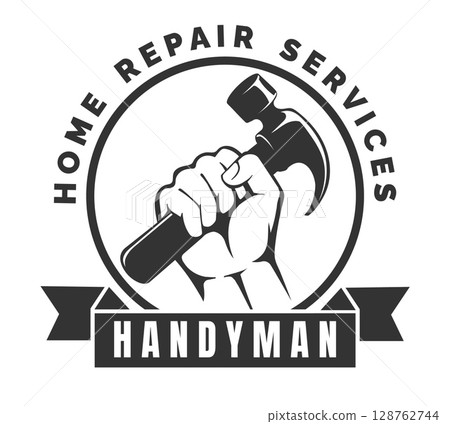 Hand holds hammer 128762744