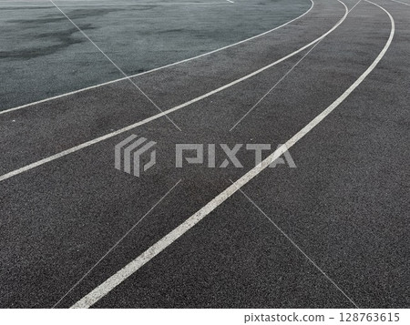 running track at the sports stadium. High quality photo running track at the sports stadium. High quality photo 128763615