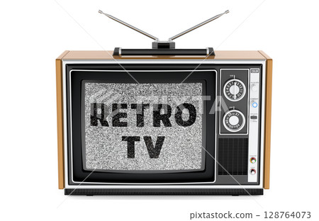 Retro TV concept. 3D rendering 128764073