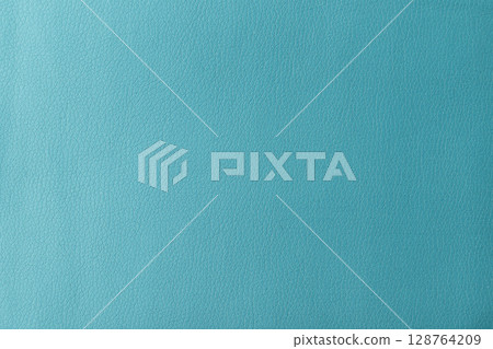 Texture of genuine leather, artificial leatherette blue background 128764209