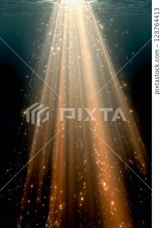 Luxurious orange light grain background - banner material with copy space 128764413
