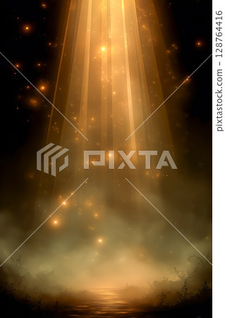 Luxurious orange light grain background - banner material with copy space 128764416