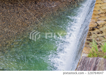 "Cooling Off Scenery" Erosion control dam in the valley (Mie Prefecture, Yokkaichi City, Miyazuma Gorge) "Cooling Off Scenery" Erosion control dam in the valley (Mie Prefecture, Yokkaichi City, Miyazuma Gorge) 128764647