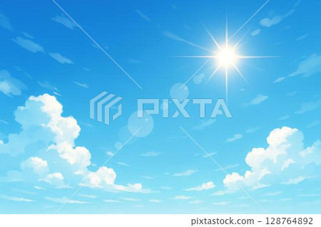 陽光燦爛的藍天影像 陽光燦爛的藍天影像 128764892