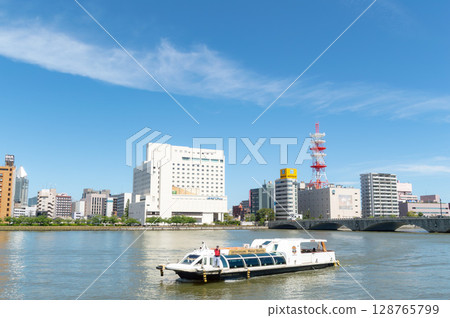 從信濃川水上巴士站(信濃川水上巴士)看到的景色 從信濃川水上巴士站(信濃川水上巴士)看到的景色 128765799