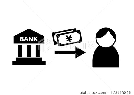 從銀行匯款的圖示 128765846