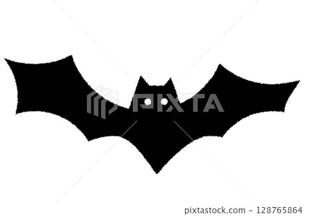 Hand-drawn bat illustration 128765864