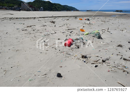 Coastal wreckage Environmental problems Garbage problems 128765927
