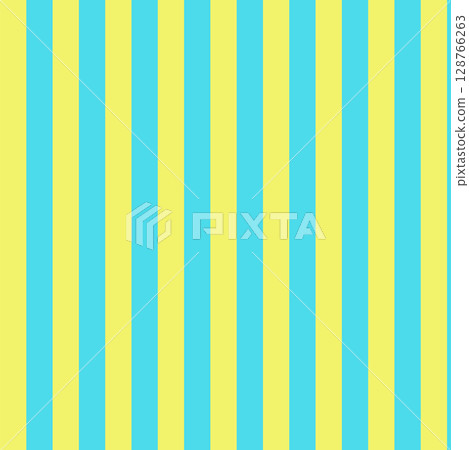 藍色和黃色條紋背景的新鮮夏季色彩 128766263