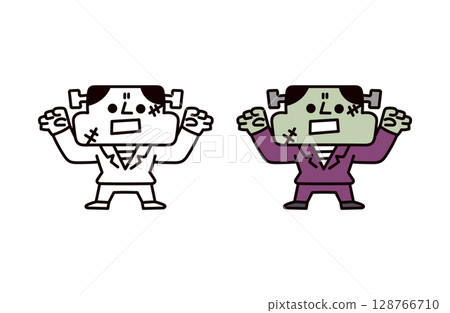 科學怪人插圖 科學怪人插圖 128766710