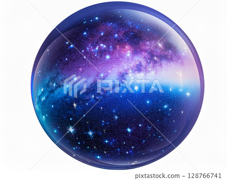 有著夢幻星空的球體 128766741