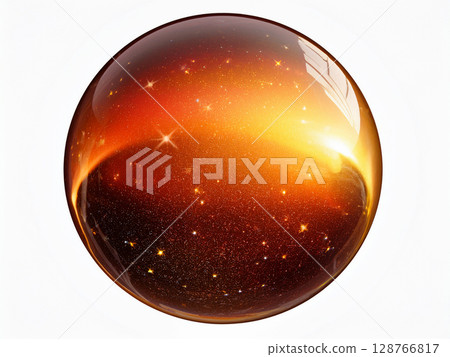 有著夢幻星空的球體 128766817