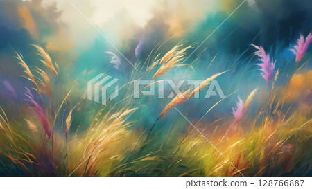 紫芒景觀：AI 生成的素材 128766887