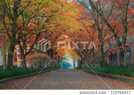 Temple with autumn leaves Temple with autumn leaves 128766917