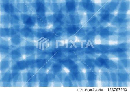 圖庫插圖: 海軍藍和淺藍色的格子和幾何圖案 128767360