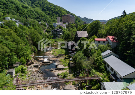 定山溪溫泉街 定山溪溫泉街 128767979