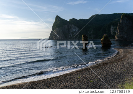 Ebisu Rock and Daikoku Rock that seem like they might fall but never do 128768189