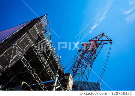 Transforming Tokyo Construction of the West Exit of JR Shibuya Station 2025.06 a-2 High Saturation Contrast Transforming Tokyo Construction of the West Exit of JR Shibuya Station 2025.06 a-2 High Saturation Contrast 128768335