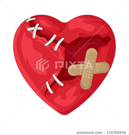 Illustration of Broken heart  128768436