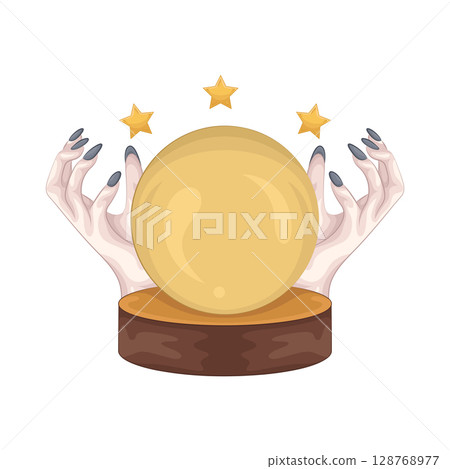 Illustration of Crystal Ball Illustration of Crystal Ball 128768977