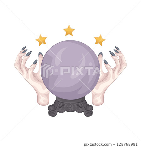 Illustration of Crystal Ball Illustration of Crystal Ball 128768981