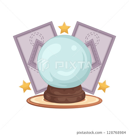 Illustration of Crystal Ball Illustration of Crystal Ball 128768984