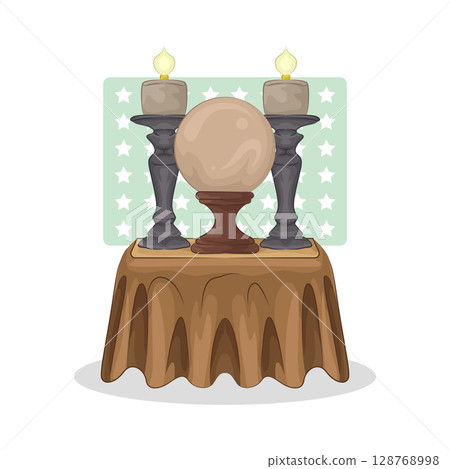 Illustration of Crystal Ball Illustration of Crystal Ball 128768998