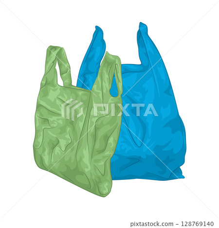 Illustration of Plastic Bag Illustration of Plastic Bag 128769140