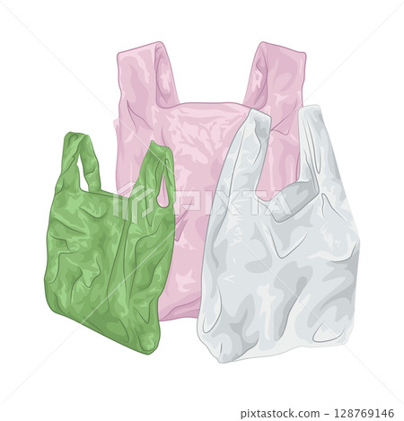 Illustration of Plastic Bag 128769146