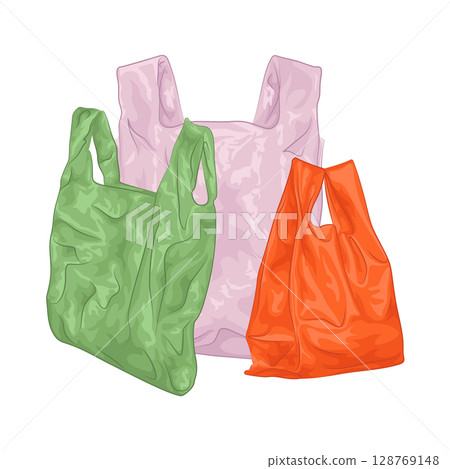 Illustration of Plastic Bag 128769148