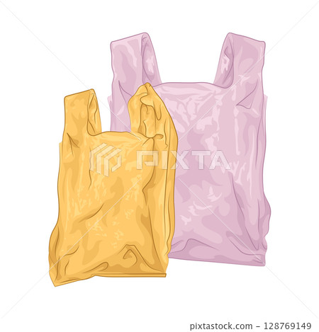 Illustration of Plastic Bag Illustration of Plastic Bag 128769149