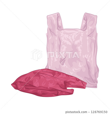Illustration of Plastic Bag Illustration of Plastic Bag 128769150