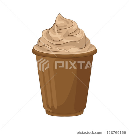 Illustration of Whipped Coffee Illustration of Whipped Coffee 128769166
