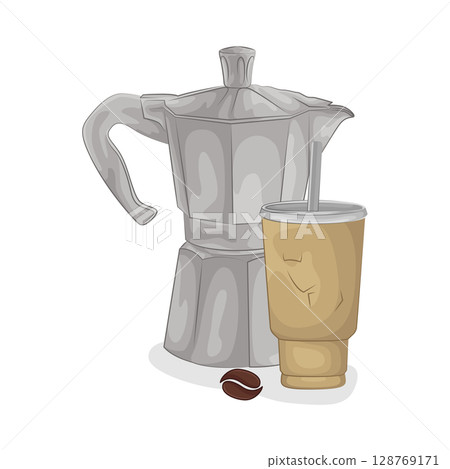 Illustration of Coffee Cup 128769171