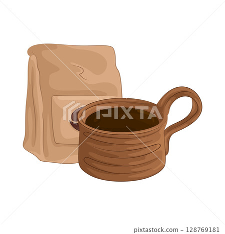 Illustration of Coffee Cup 128769181