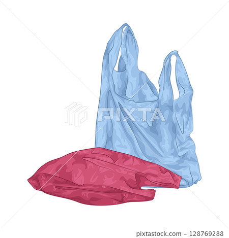 Illustration of Plastic Bag Illustration of Plastic Bag 128769288