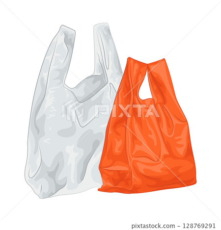 Illustration of Plastic Bag Illustration of Plastic Bag 128769291