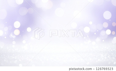 Soft lavender and light ball bokeh background / Soft and gentle abstract gradation 128769323
