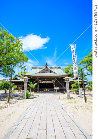 夏季的若松惠比壽神社,福岡縣北九州市 夏季的若松惠比壽神社,福岡縣北九州市 128769415