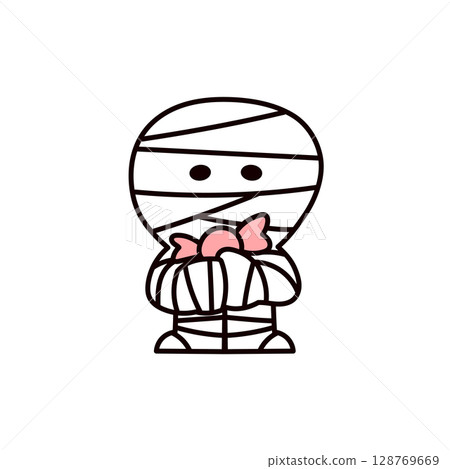 Illustration of a mummy man Illustration of a mummy man 128769669